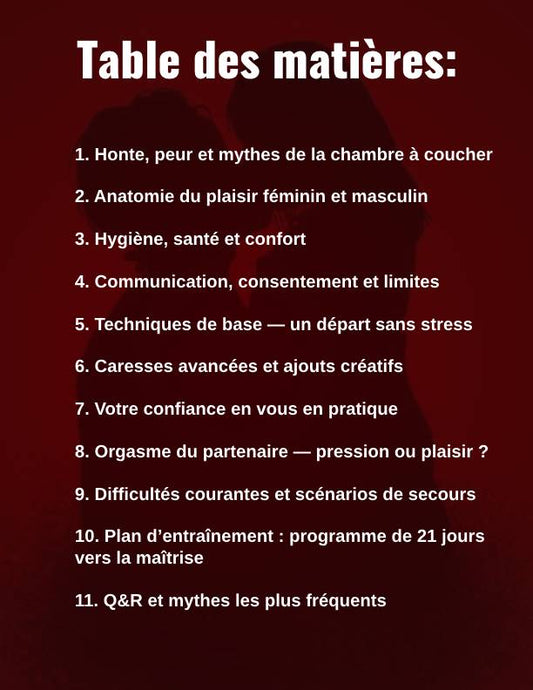 sexe oral de l'incertitude à la maîtrise