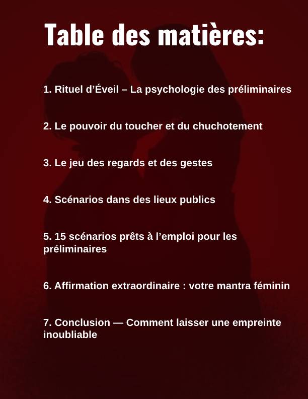 Maître des préliminaires – Techniques qui le rendront accro