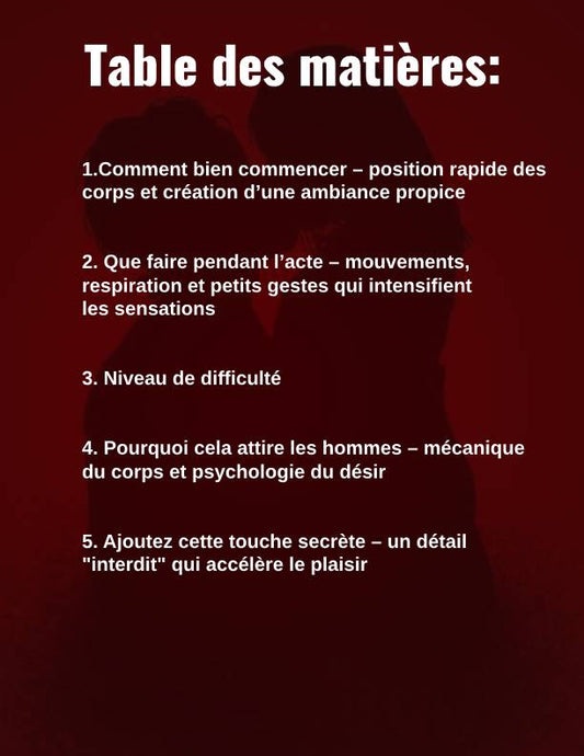Positions sexuelles secrètes